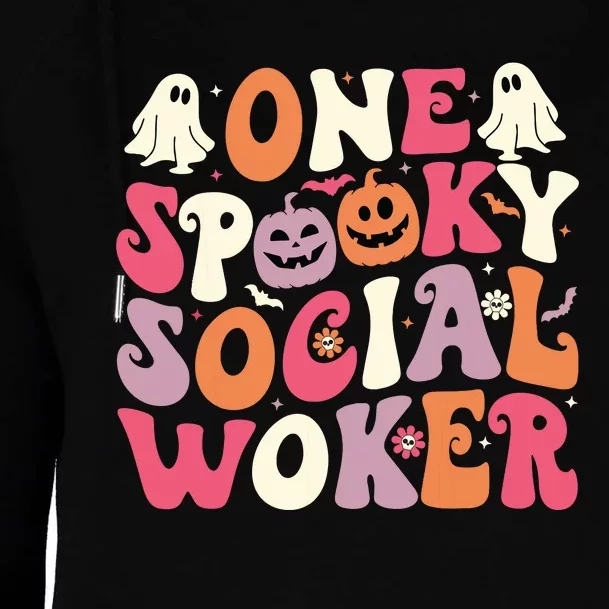 One Spooky Social Worker Halloween Social Worker Womens Funnel Neck Pullover Hood