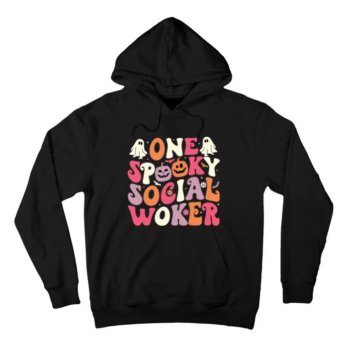 One Spooky Social Worker Halloween Social Worker Tall Hoodie