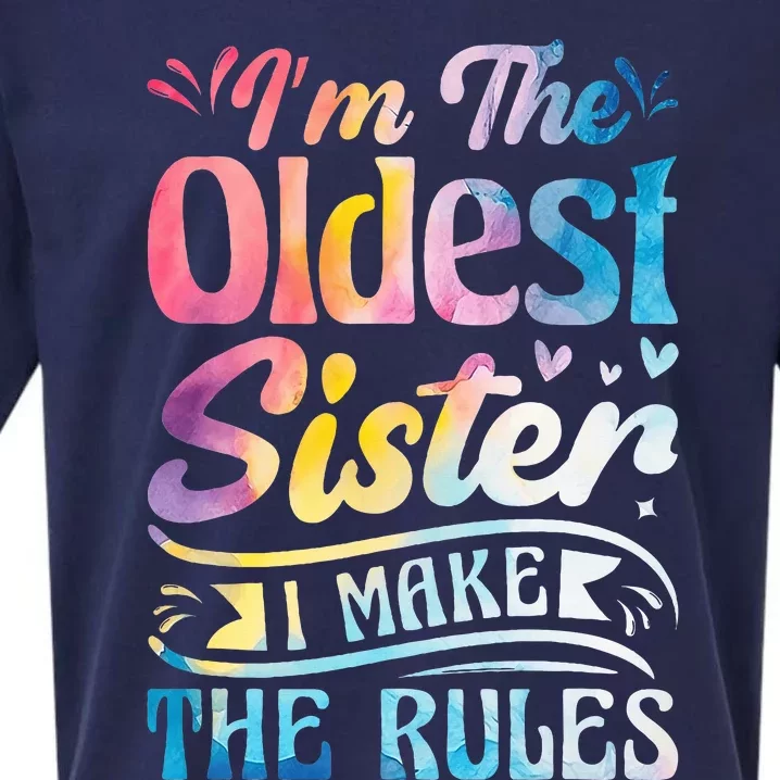 Oldest Sister Shirt I Make The Rules 3 Sisters Matching Sueded Cloud Jersey T-Shirt