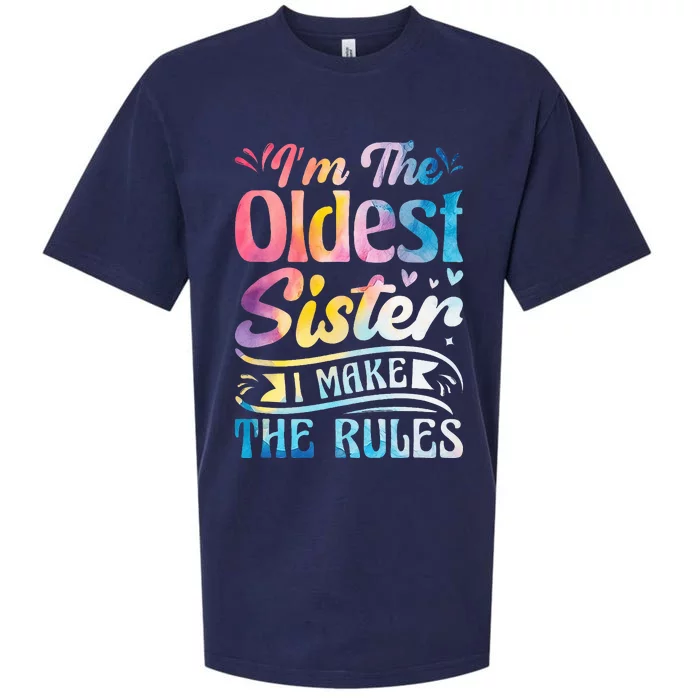 Oldest Sister Shirt I Make The Rules 3 Sisters Matching Sueded Cloud Jersey T-Shirt