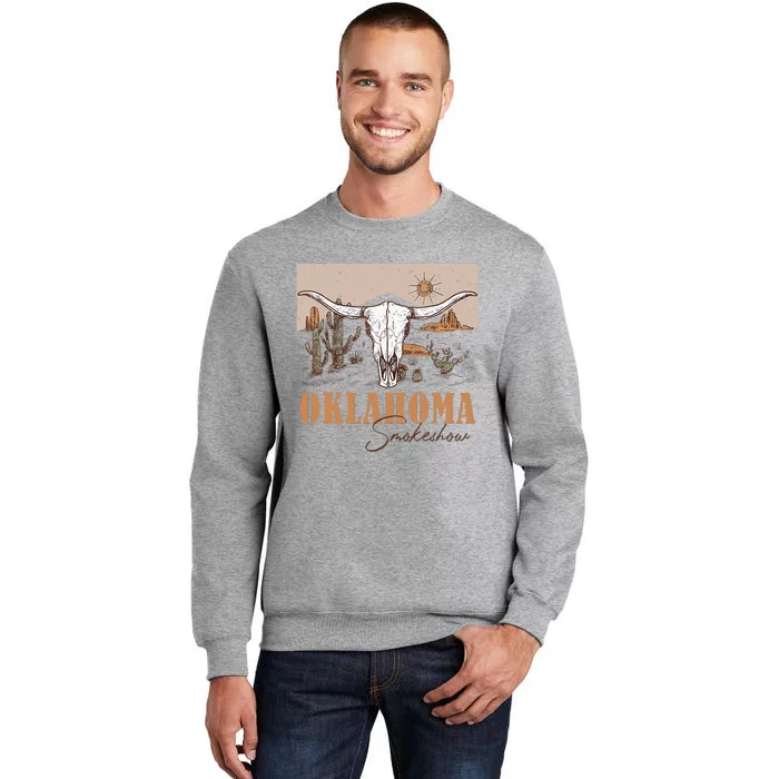 Oklahoma Smoke Show Oklahoma Smokeshow Western Country Tall Sweatshirt