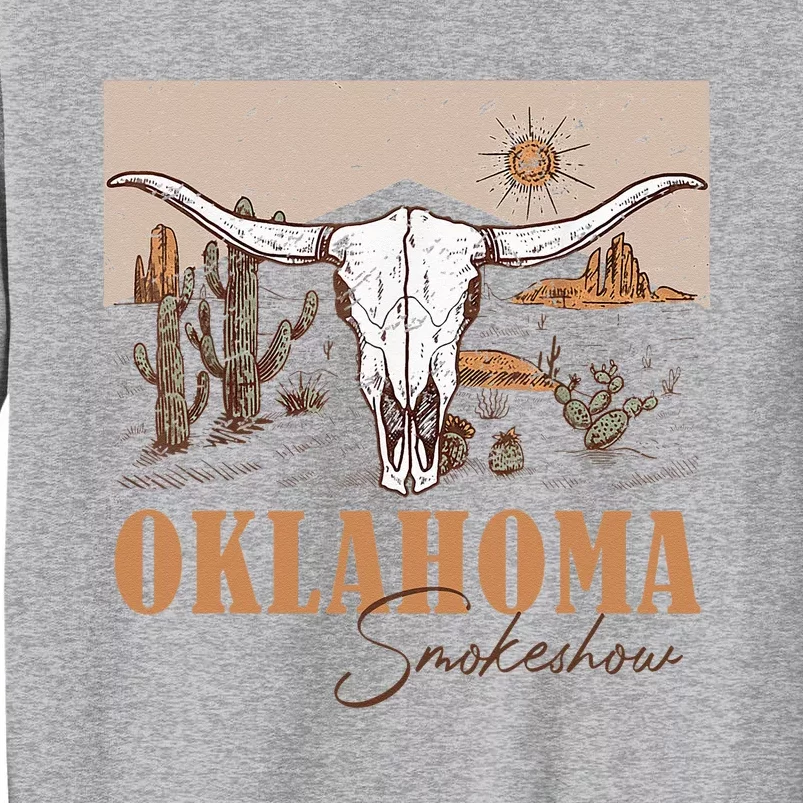 Oklahoma Smoke Show Oklahoma Smokeshow Western Country Tall Sweatshirt