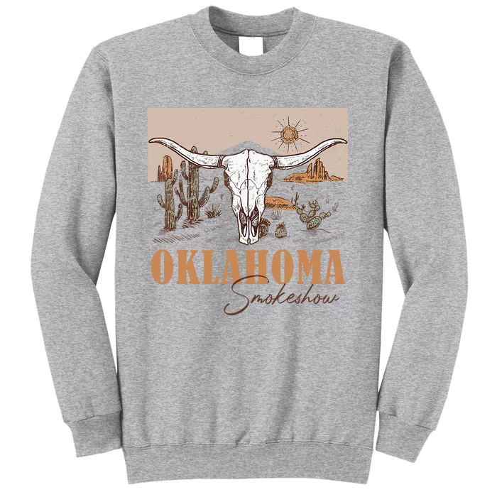 Oklahoma Smoke Show Oklahoma Smokeshow Western Country Tall Sweatshirt