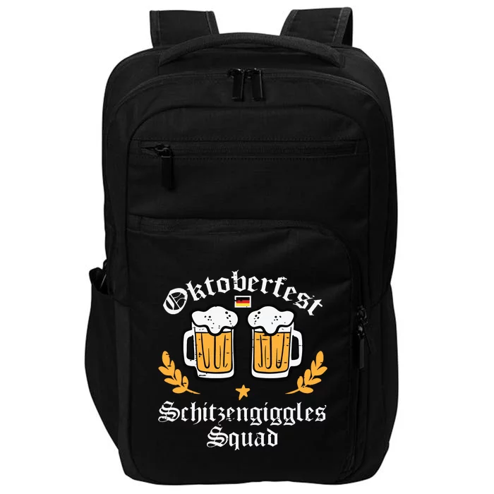 Oktoberfest Schitzengiggles Squad German Bavarian Impact Tech Backpack