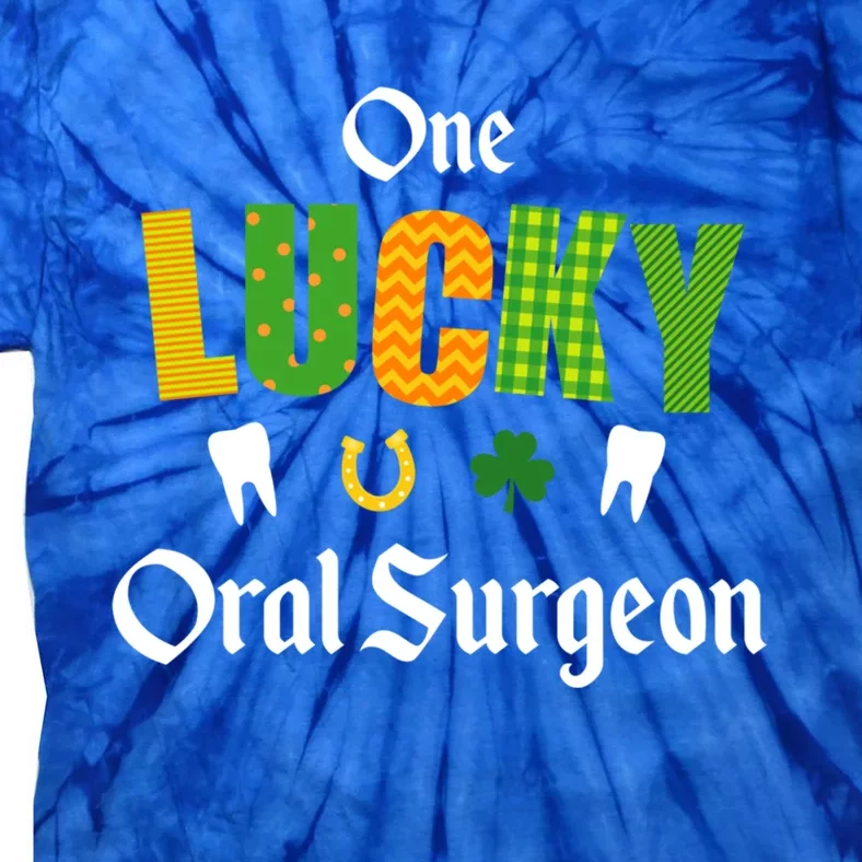 Oral Surgeon St Patrick's Day Irish Shamrock Dentist Doctor Gift Tie-Dye T-Shirt