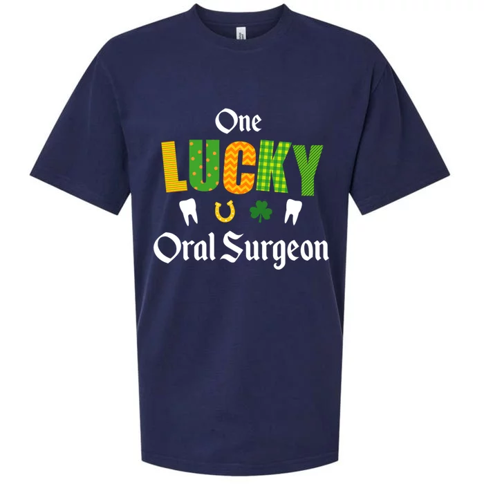 Oral Surgeon St Patrick's Day Irish Shamrock Dentist Doctor Gift Sueded Cloud Jersey T-Shirt