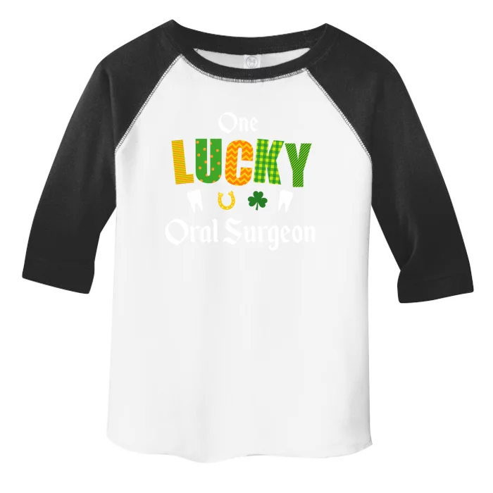 Oral Surgeon St Patrick's Day Irish Shamrock Dentist Doctor Gift Toddler Fine Jersey T-Shirt