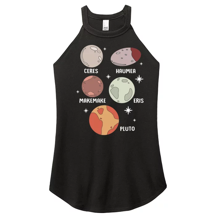 Outer Space Solar System Dwarf Planet For Kids Women’s Perfect Tri Rocker Tank