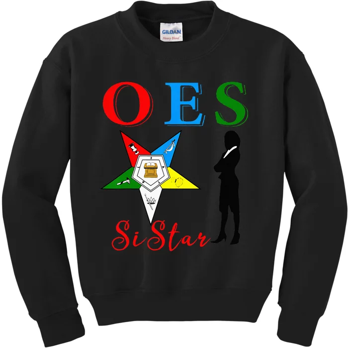 OES Sistar Sister Order of the Eastern Star Parents' Day Kids Sweatshirt