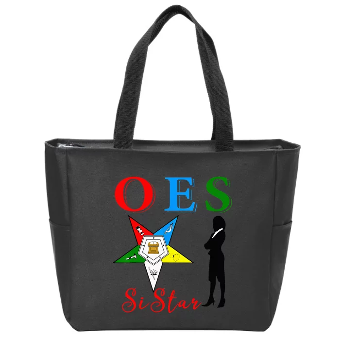 OES Sistar Sister Order of the Eastern Star Parents' Day Zip Tote Bag