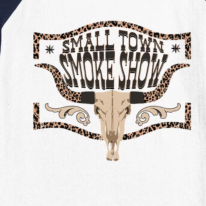 Oklahoma Smokeshow Small Town Smoke Show Baseball Sleeve Shirt