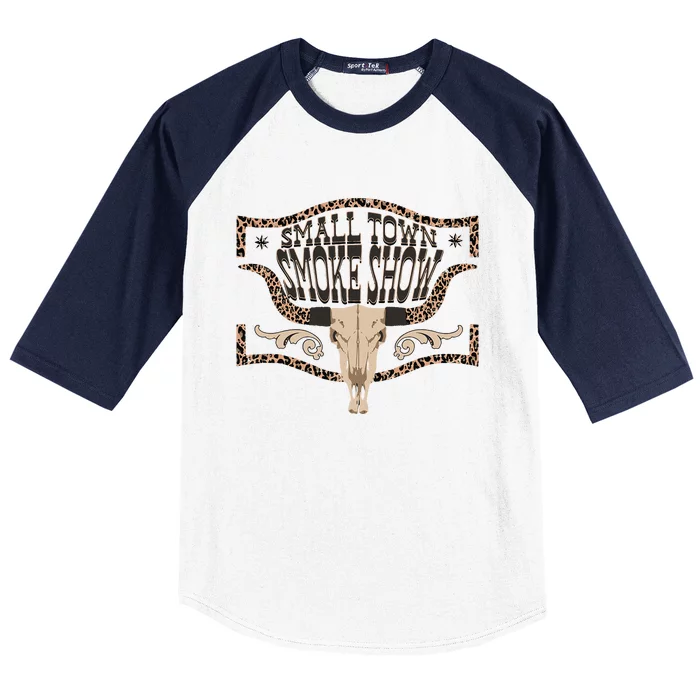 Oklahoma Smokeshow Small Town Smoke Show Baseball Sleeve Shirt