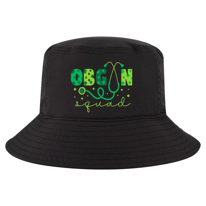 Obgyn Squad St PatrickS Day Nurse Tech Crew Cool Comfort Performance Bucket Hat