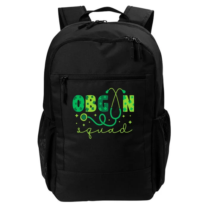 Obgyn Squad St PatrickS Day Nurse Tech Crew Daily Commute Backpack