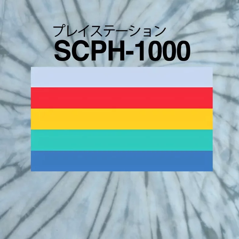 Obsolete Sony Scph 1000 Tie-Dye T-Shirt