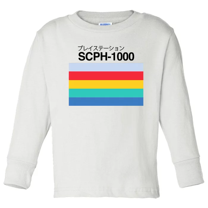 Obsolete Sony Scph 1000 Toddler Long Sleeve Shirt