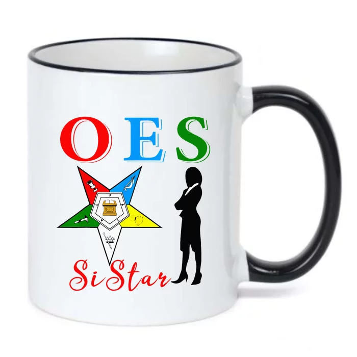 OES Sistar Sister Order Of The Eastern Star Parents Day Black Color Changing Mug