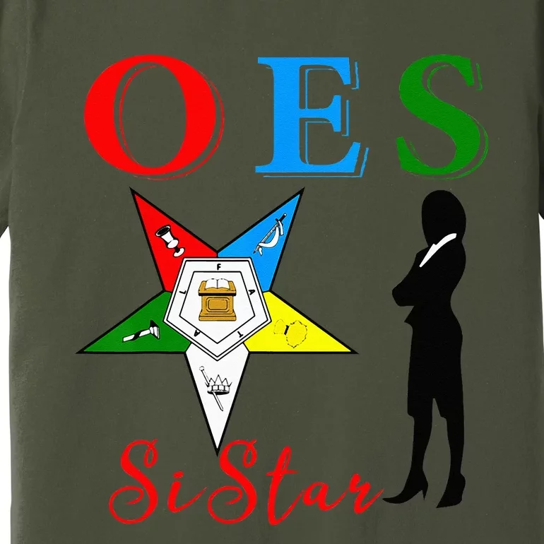 OES Sistar Sister Order Of The Eastern Star Parents Day Premium T-Shirt