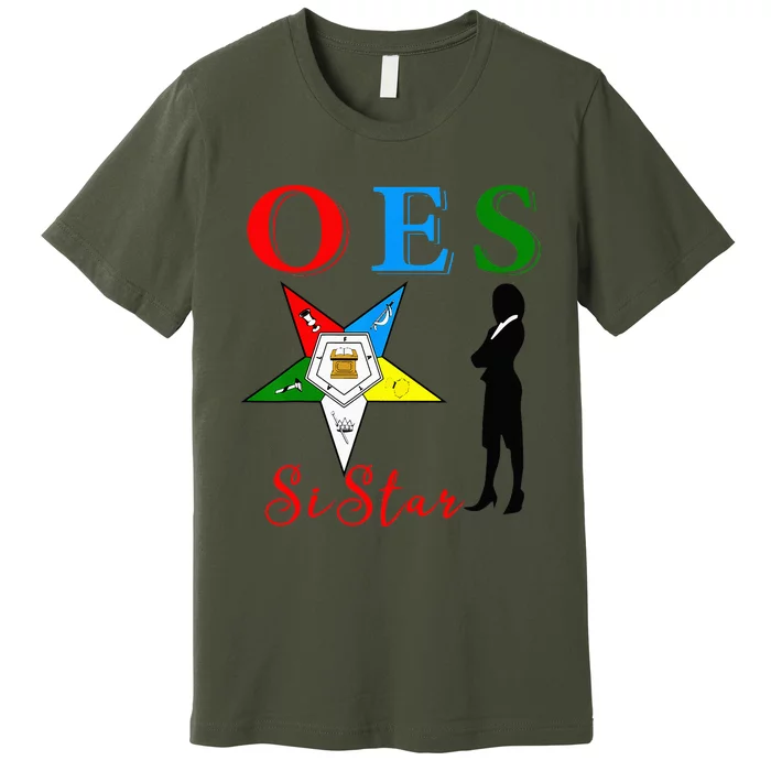 OES Sistar Sister Order Of The Eastern Star Parents Day Premium T-Shirt