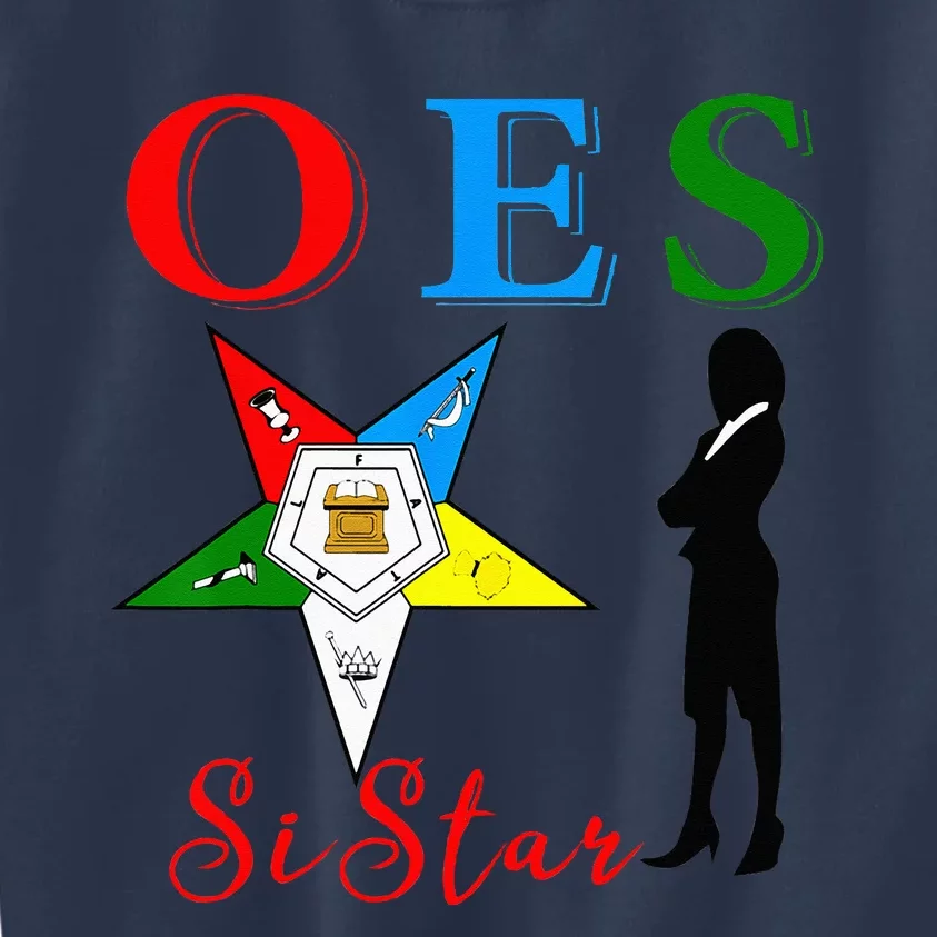 OES Sistar Sister Order Of The Eastern Star Parents Day Kids Sweatshirt