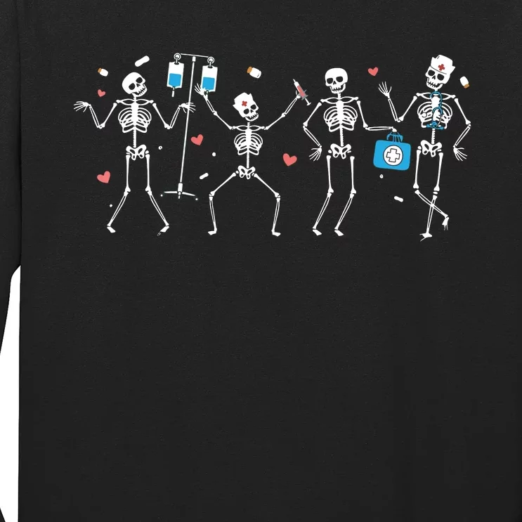 Ortho Squad Skeleton Halloween Orthopedic Nurse Rn Long Sleeve Shirt