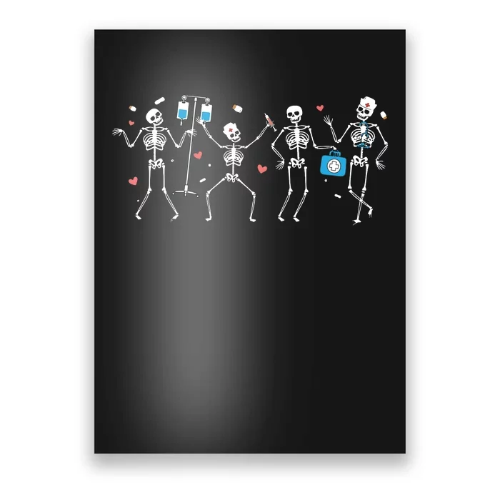 Ortho Squad Skeleton Halloween Orthopedic Nurse Rn Poster