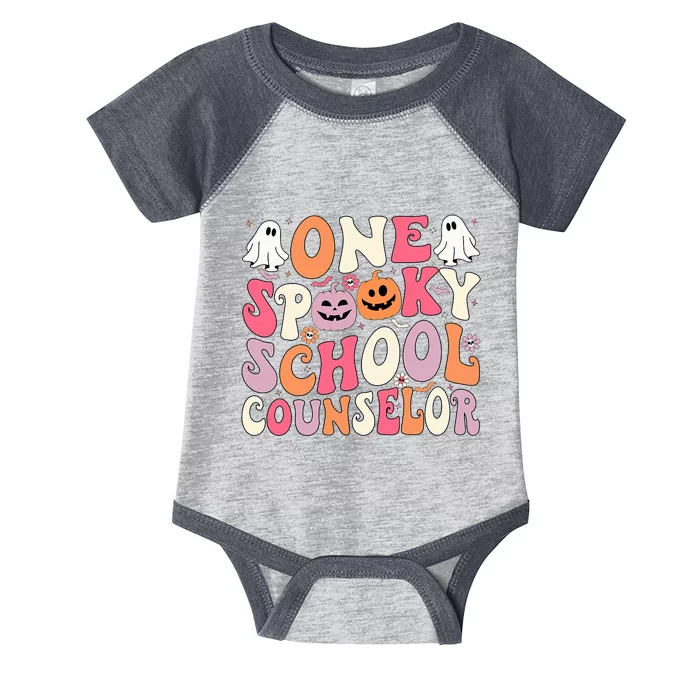 One Spooky School Counselor Halloween Teacher Counseling Infant Baby Jersey Bodysuit