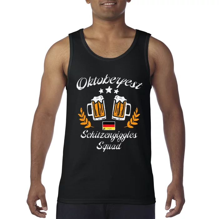 Oktoberfest Schitzengiggle Squad Bavarian Festival Tank Top