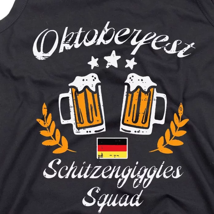 Oktoberfest Schitzengiggle Squad Bavarian Festival Tank Top