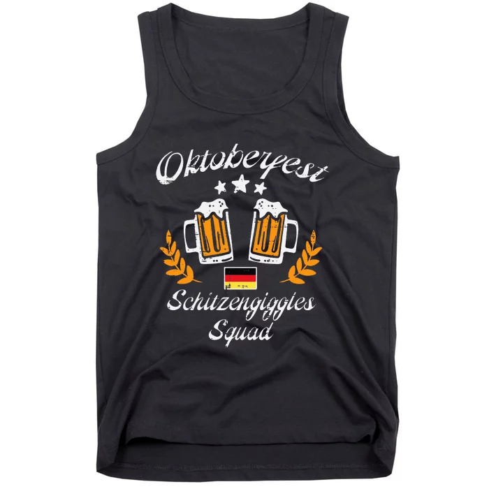 Oktoberfest Schitzengiggle Squad Bavarian Festival Tank Top