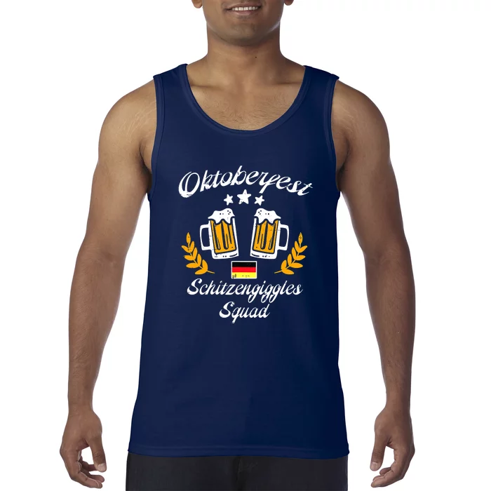 Oktoberfest Schitzengiggle Squad Bavarian Festival Tank Top