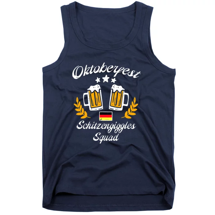 Oktoberfest Schitzengiggle Squad Bavarian Festival Tank Top