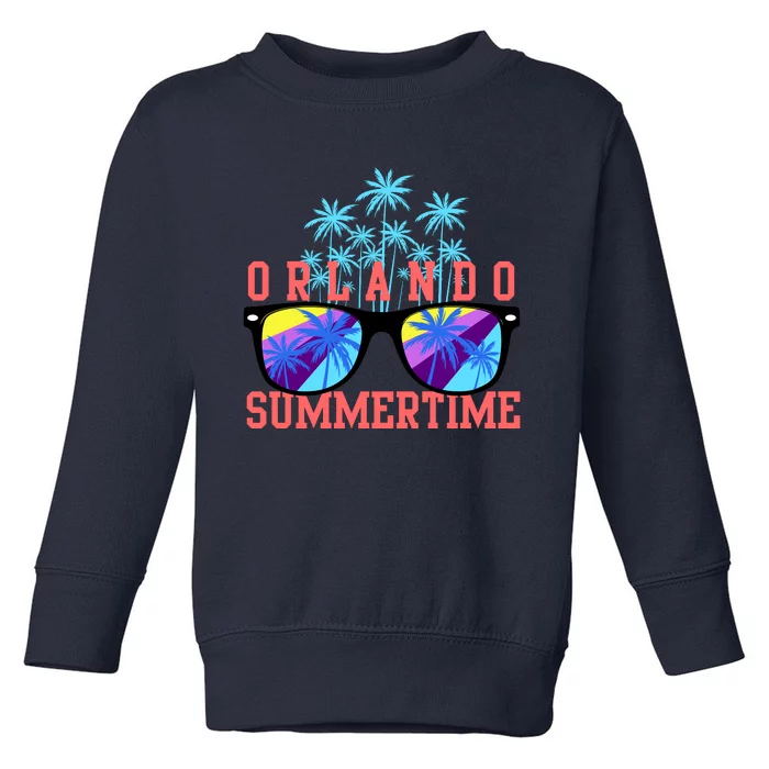 Orlando Summertime Shades Icon Toddler Sweatshirt