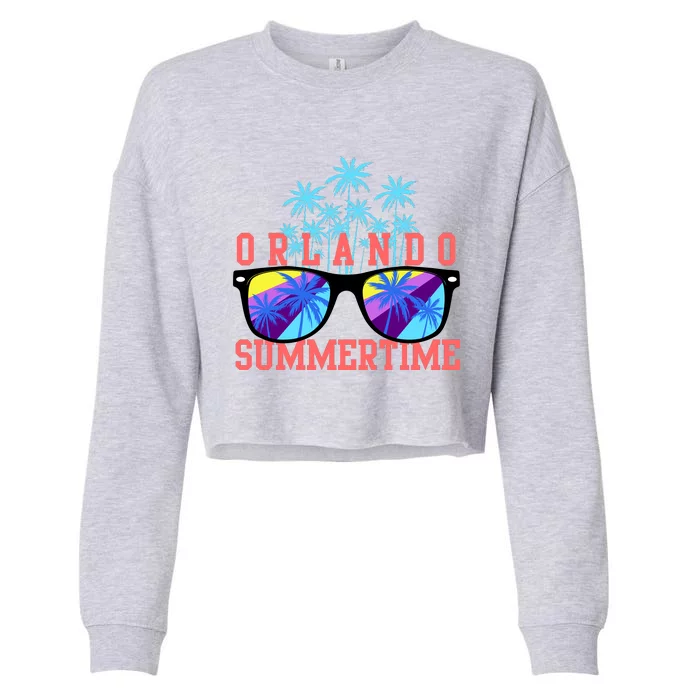 Orlando Summertime Shades Icon Cropped Pullover Crew