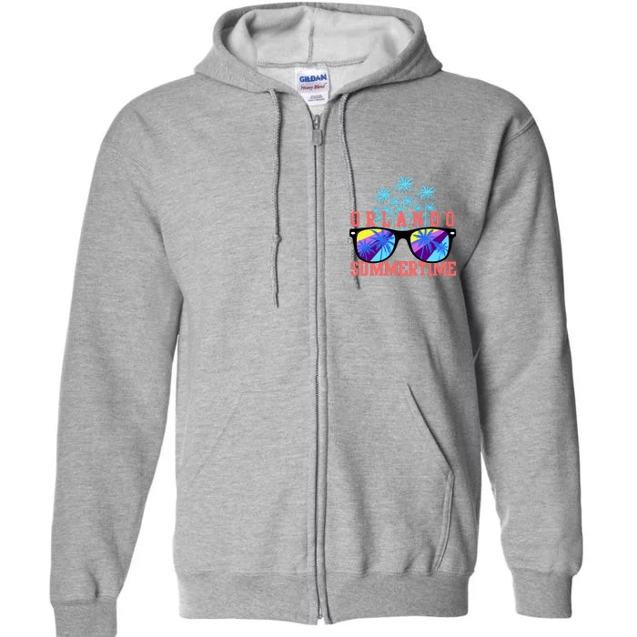 Orlando Summertime Shades Icon Full Zip Hoodie