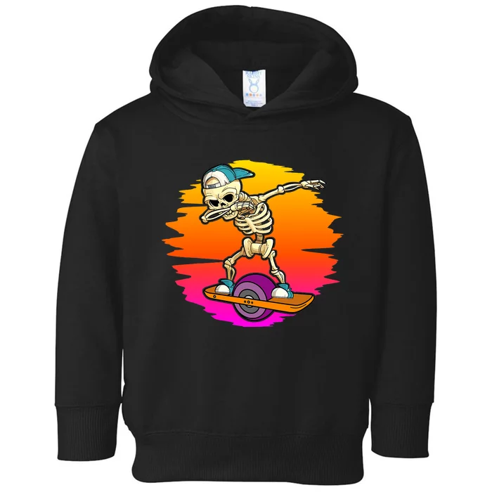 onewheel Skeleton Skateboard Dabbing Skate Skeleton float Toddler Hoodie