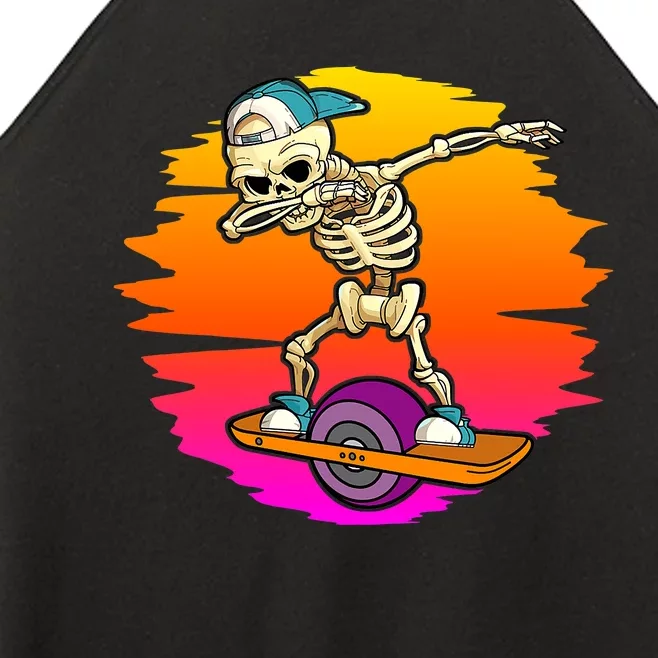 onewheel Skeleton Skateboard Dabbing Skate Skeleton float Women’s Perfect Tri Rocker Tank