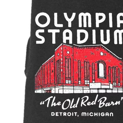 Olympia Stadium The Old Red Burn Detroit Michigan Doggie 3-End Fleece Hoodie