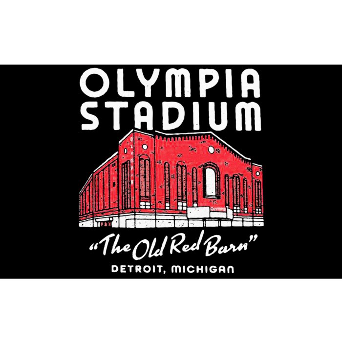 Olympia Stadium The Old Red Burn Detroit Michigan Bumper Sticker