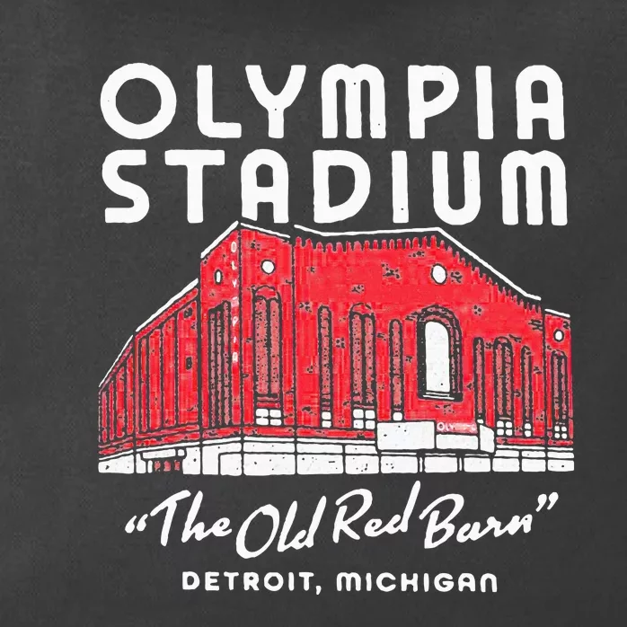 Olympia Stadium The Old Red Burn Detroit Michigan Zip Tote Bag