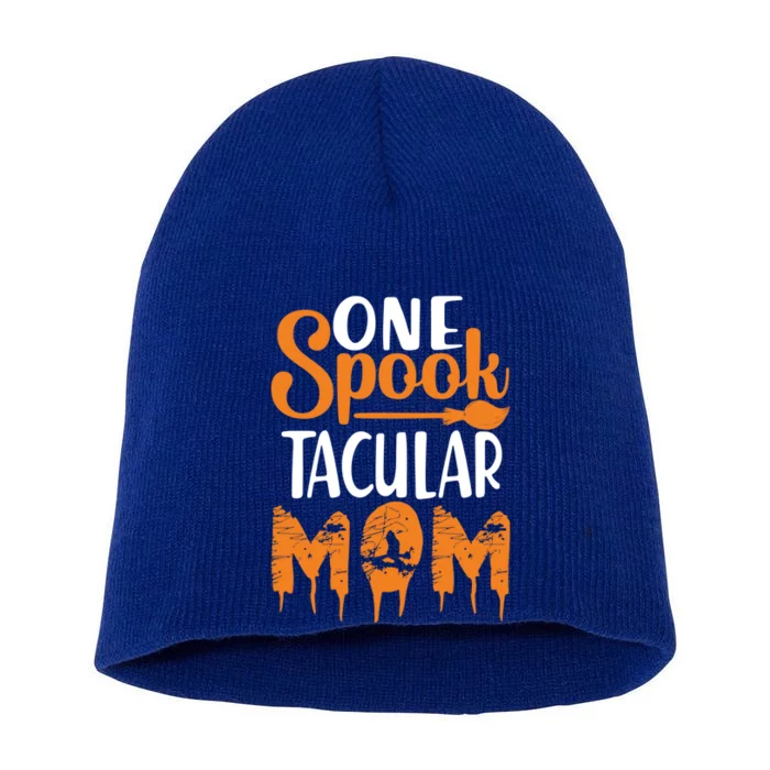 One Spook Tacular Mom Funny Spooky Mom Gift Short Acrylic Beanie