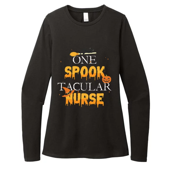 One Spook Tacular Nurse Spooky Halloween Holiday Gift Womens CVC Long Sleeve Shirt