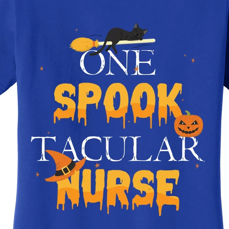 One Spook Tacular Nurse Spooky Halloween Holiday Gift Women's T-Shirt