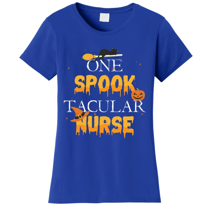 One Spook Tacular Nurse Spooky Halloween Holiday Gift Women's T-Shirt