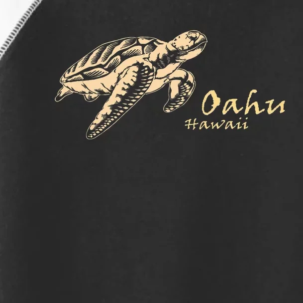 Oahu Sea Turtle Hawaii Aloha Waikiki Beach Sun Souvenir Gift Toddler Fine Jersey T-Shirt