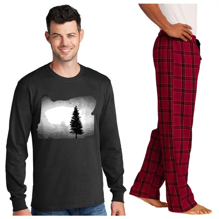 Oregon State Tree Pacific Northwest Long Sleeve Pajama Set