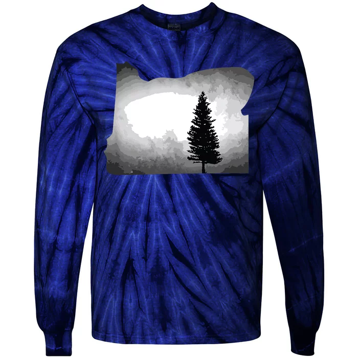 Oregon State Tree Pacific Northwest Tie-Dye Long Sleeve Shirt