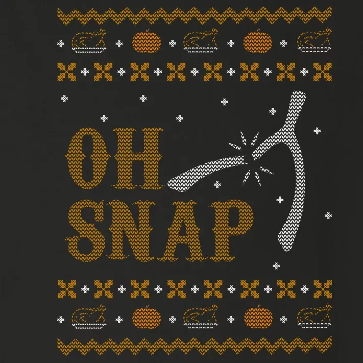 Oh Snap Turkey Wish Bone Ugly Sweater Thanksgiving Toddler Long Sleeve Shirt