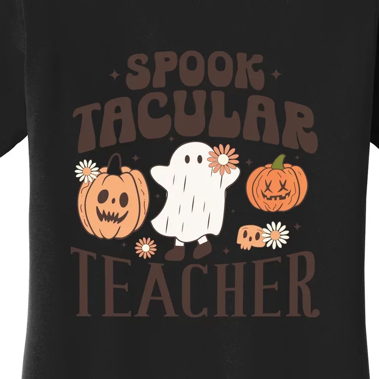 One Spooky Tacular Teacher Funny Teaching Halloween Gift Women's T-Shirt