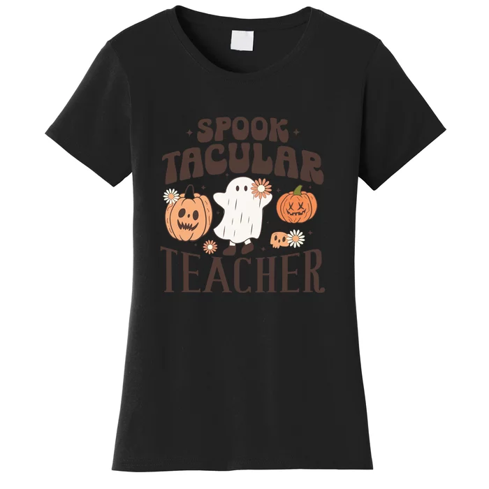 One Spooky Tacular Teacher Funny Teaching Halloween Gift Women's T-Shirt